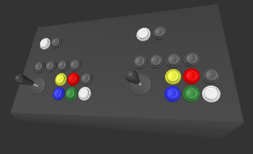 3D control panel mock-up